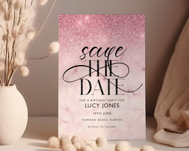 pink save the date 63