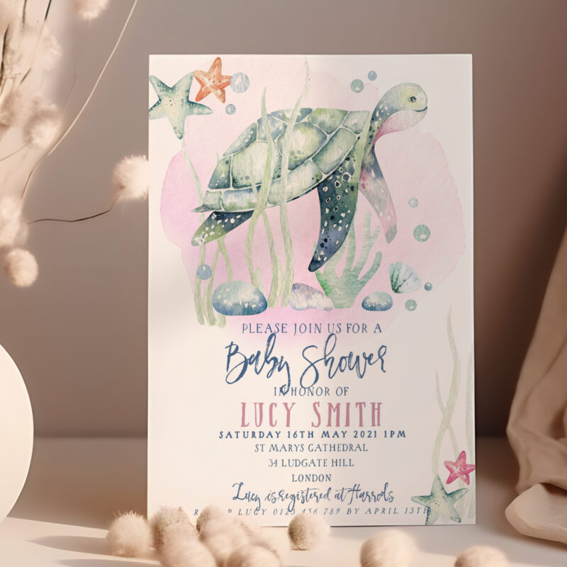 pink turtle baby shower 151
