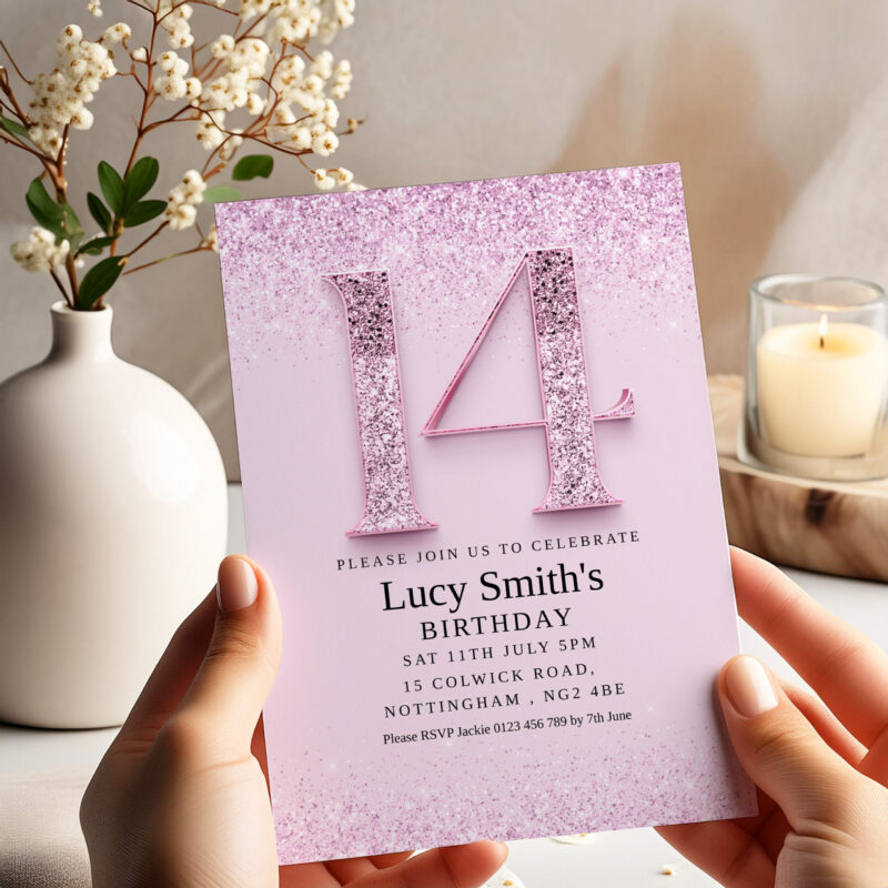 14th birthday invitation 4