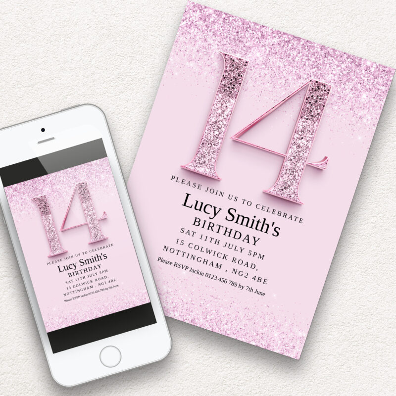 14th birthday invitation 6