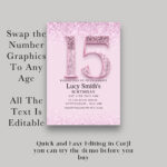 15th birthday invitation 1