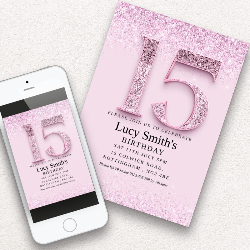 15th birthday invitation 6