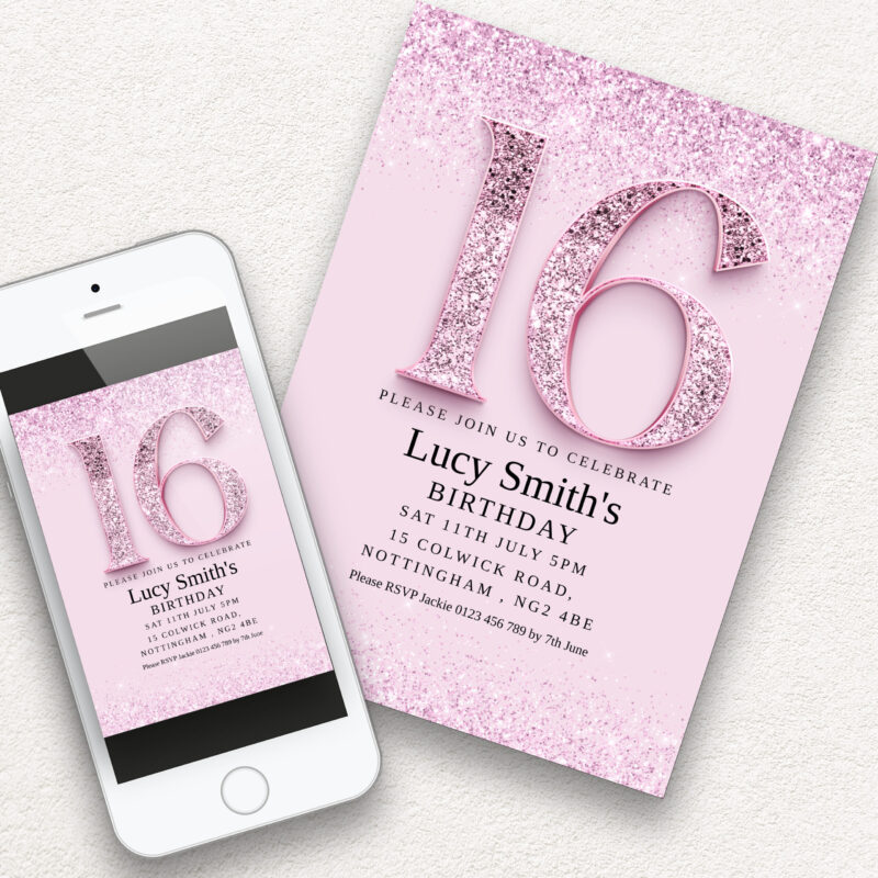 16th birthday invitation 5