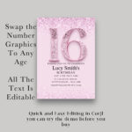 16th birthday invitation 7
