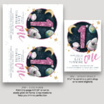 1st space birthday invite 2