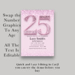 25th birthday invitation 1