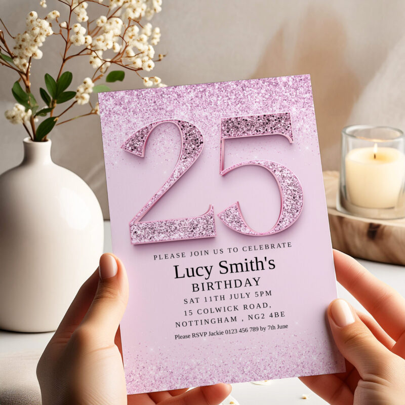 25th birthday invitation 4