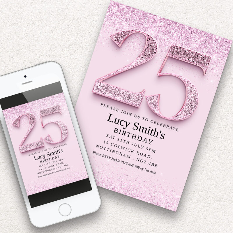 25th birthday invitation 6