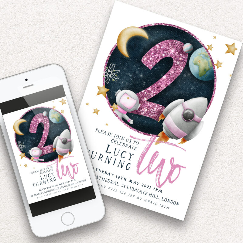 2nd space birthday invite 5