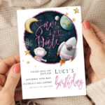 save the date Space Birthday 3