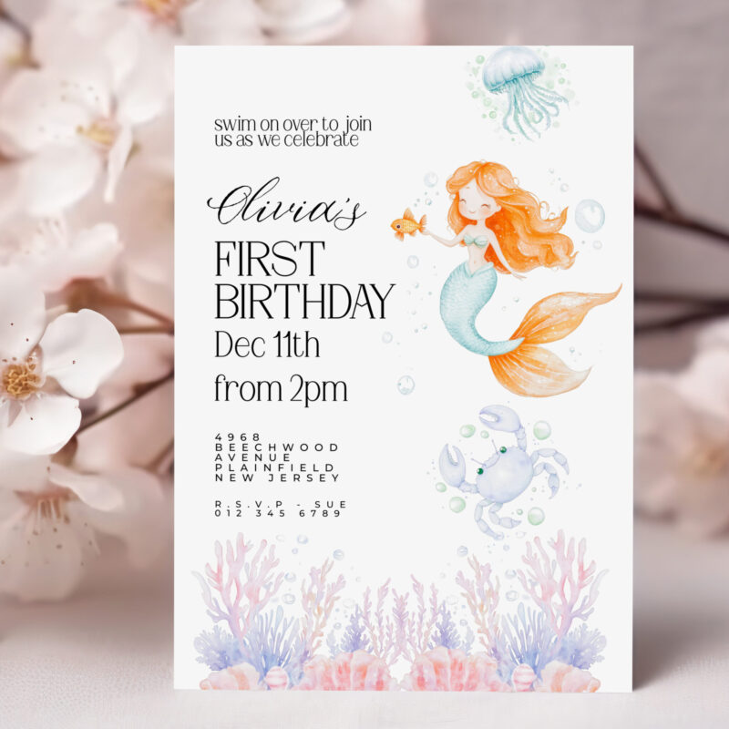 mermaid 1st birthday 10