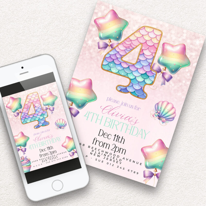 mermaid birthday 4 365