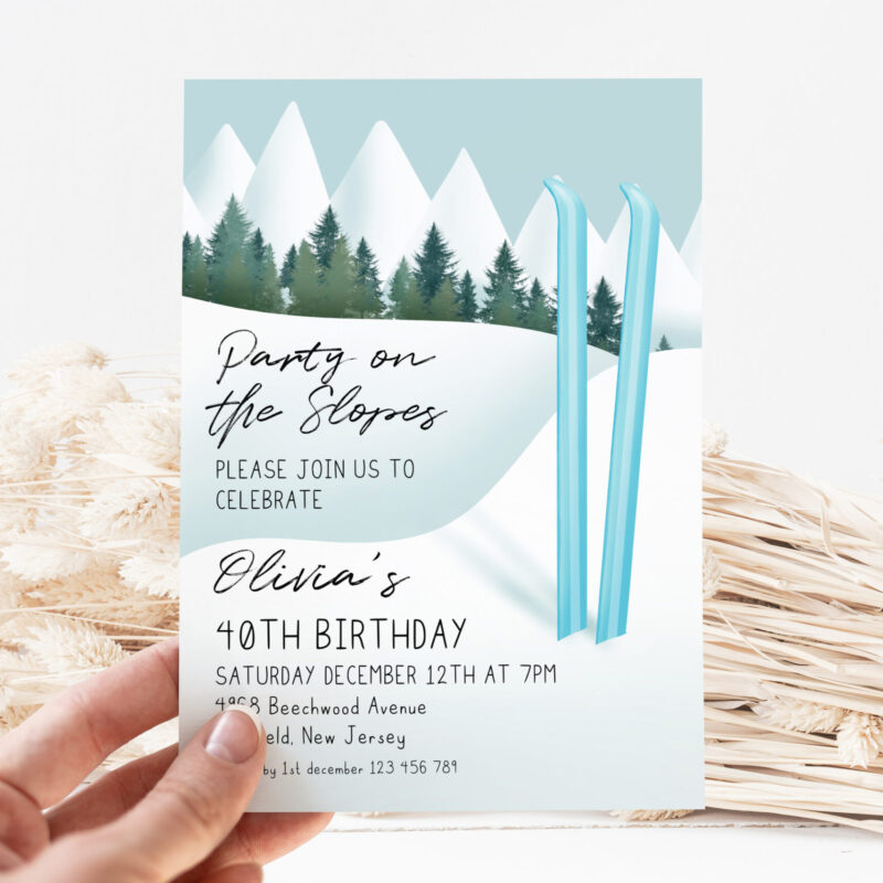 party on the slopes blue 55