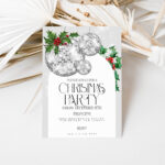 silver glitter ball christmas 120