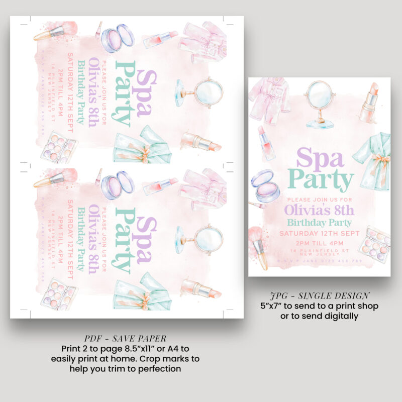 spa party 101