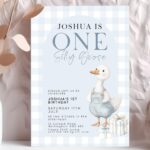 blue one silly goose invite 3