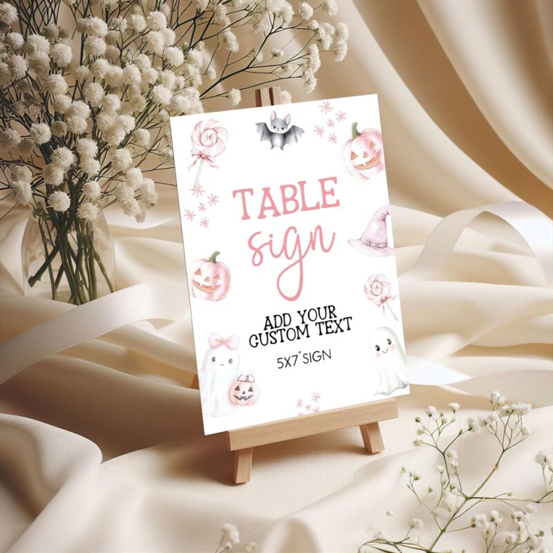 pink little boo table signs1