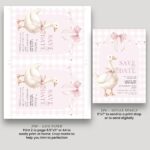 pink one silly goose invite 2