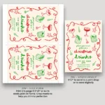 doodle christmas red green 6